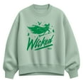 thumbnail image 1 of Wicked - Sketch Elphaba - Women's Oversized Fleece Crew Sweatshirt, 1 of 3