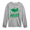 thumbnail image 1 of Wicked - Sketch Elphaba - Youth Long Sleeve Graphic T-Shirt, 1 of 4