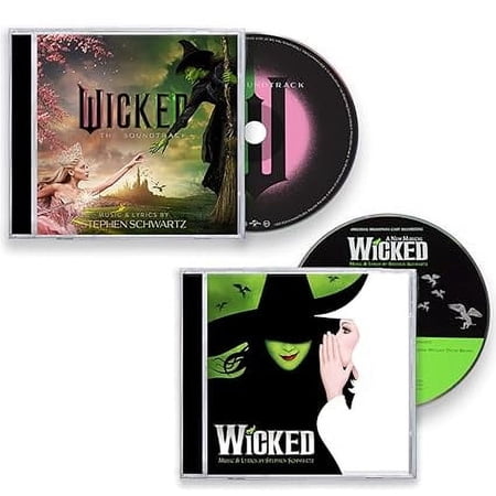 Wicked Soundtrack Collection: Wicked: 2024 Original Movie Soundtrack / Wicked: A New Musical Original Broadway Cast 2003 [2 CD]