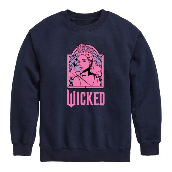 Wicked - Stained Glass Glinda Graphic Fleece Sweatshirt