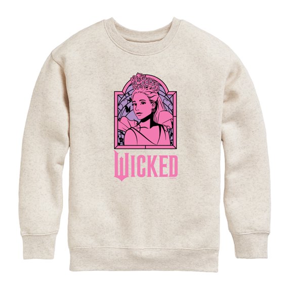 Wicked - Stained Glass Glinda Graphic Fleece Sweatshirt