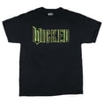 thumbnail image 1 of Wicked T-Shirt Gold and Green Logo Design Adult Movie and Musical Crewneck Tee, 1 of 3