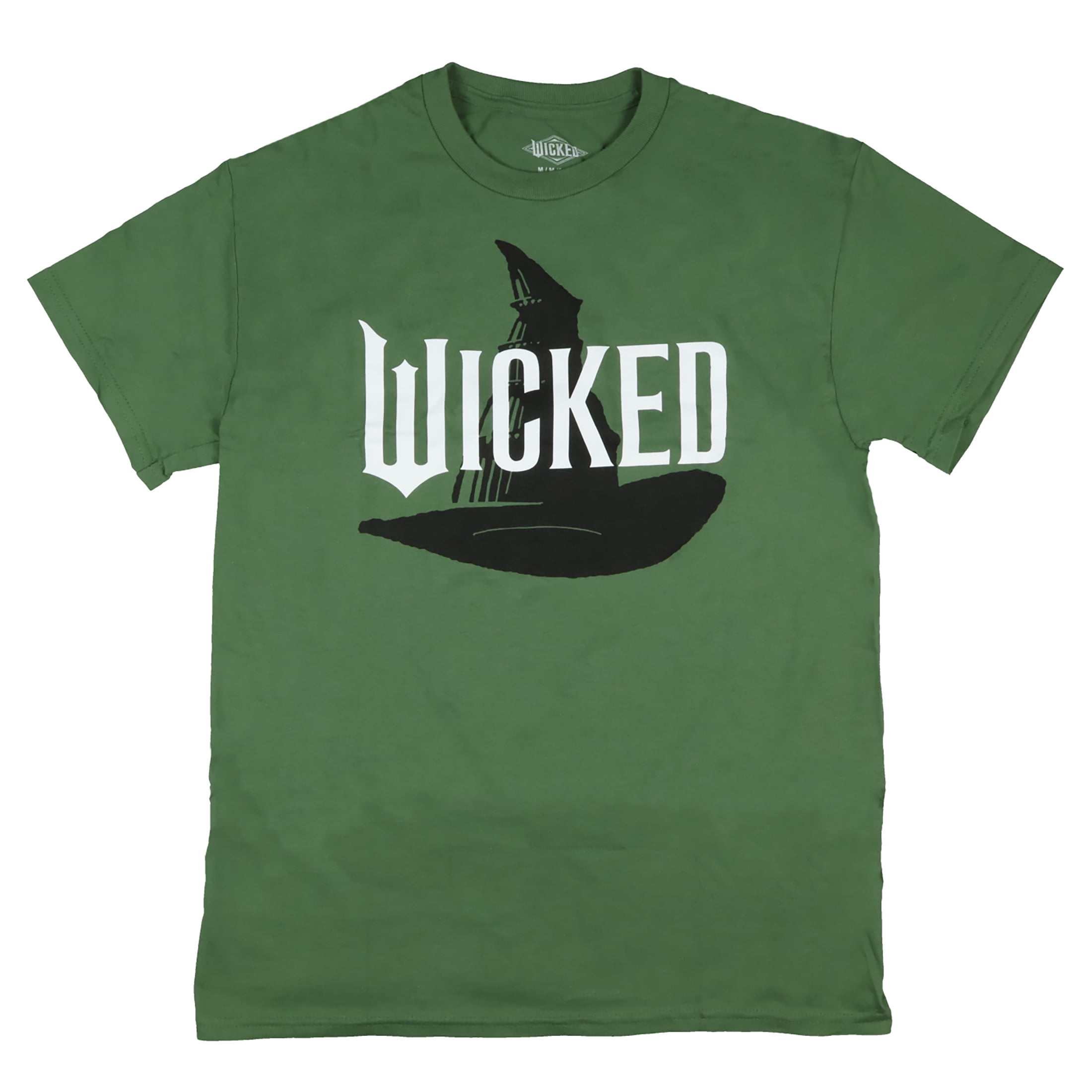 Wicked T Shirt Men's Elphaba Witch Hat Logo Adult Short Sleeve Graphic ...
