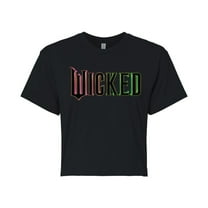 Wicked - Theatrical Rainbow Logo - Juniors Cropped Graphic T-Shirt