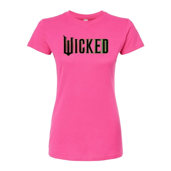 Wicked - Theatrical Rainbow Logo - Juniors Fitted Graphic T-Shirt