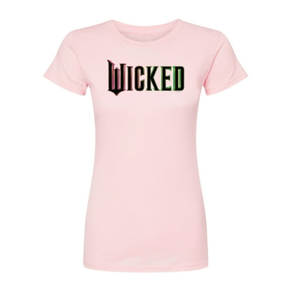 Wicked - Theatrical Rainbow Logo - Juniors Fitted Graphic T-Shirt