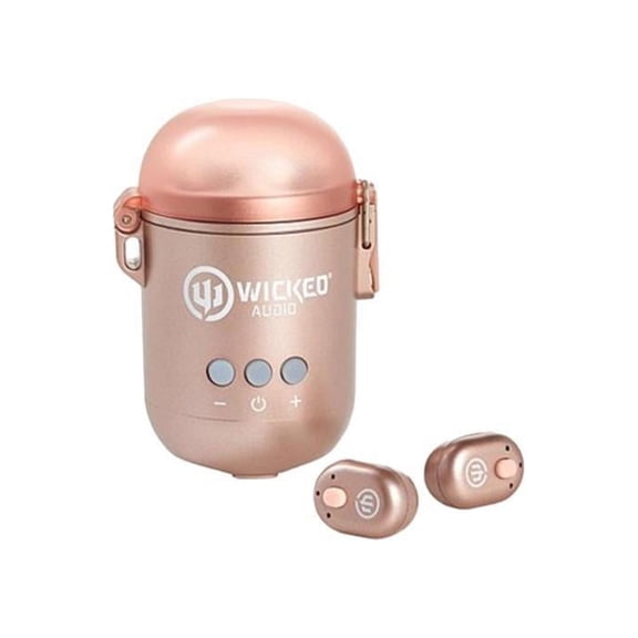 Wicked WI-TW3853 Syver TWS Bluetooth Speaker 2in1 Earbud - Rose Gold