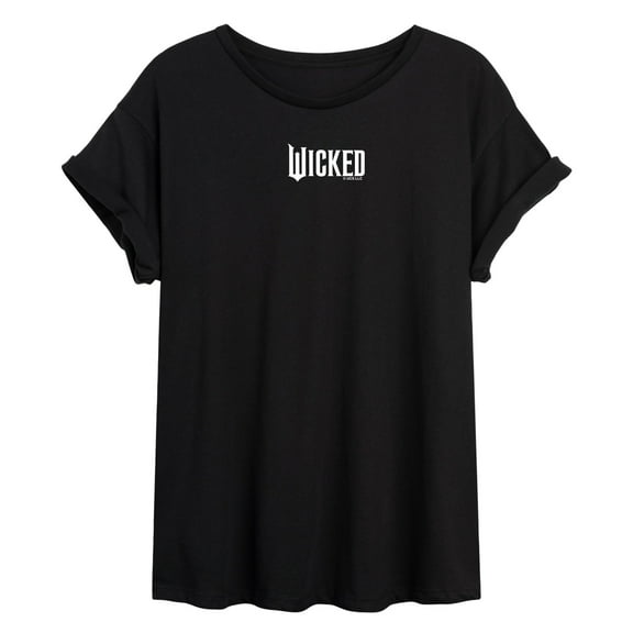 Wicked - White Logo - Adult Women's Oversized Graphic T-Shirt
