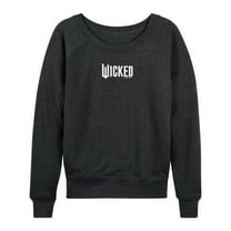 Wicked - White Logo - Women's French Terry Pullover Sweatshirt
