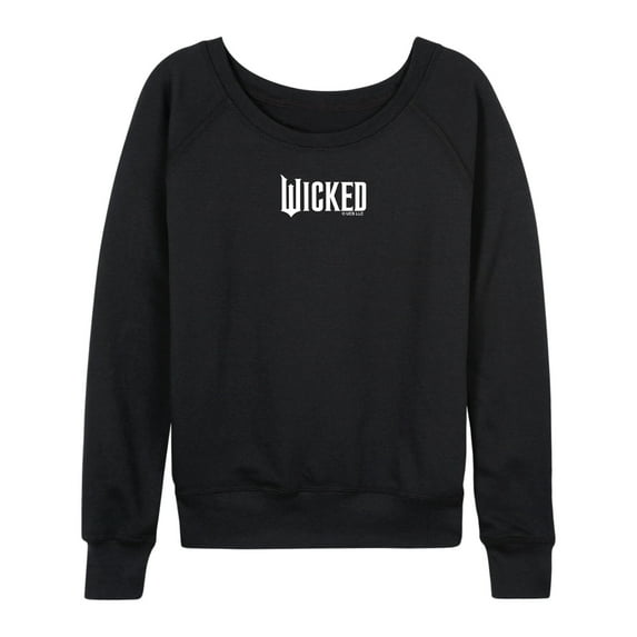 Wicked - White Logo - Women's French Terry Pullover Sweatshirt
