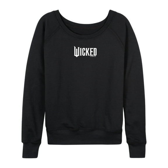 Wicked - White Logo - Women's French Terry Pullover Sweatshirt