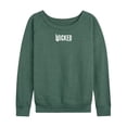 thumbnail image 1 of Wicked - White Logo - Women's French Terry Pullover Sweatshirt, 1 of 4