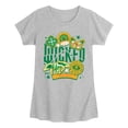 thumbnail image 1 of Wicked - Wicked Oz Stickers - Youth Girls Short Sleeve T-Shirt, 1 of 3