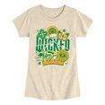 thumbnail image 1 of Wicked - Wicked Oz Stickers - Youth Girls Short Sleeve T-Shirt, 1 of 4