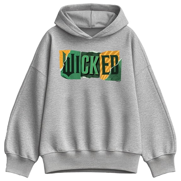 Wicked - Wicked Tear Logo - Ladies Oversized Fleece Hoodie Sweatshirt