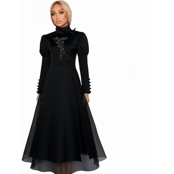 Wicked Witch Costume Adult Women's Halloween Dress with Hat