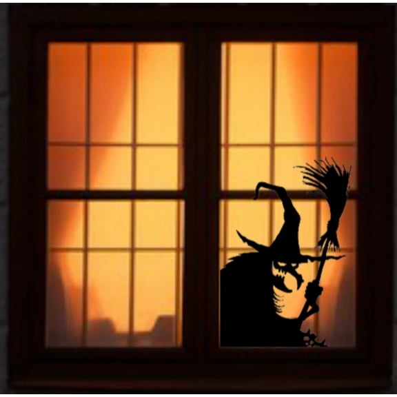 Wicked Witch Large Halloween Window cling decor