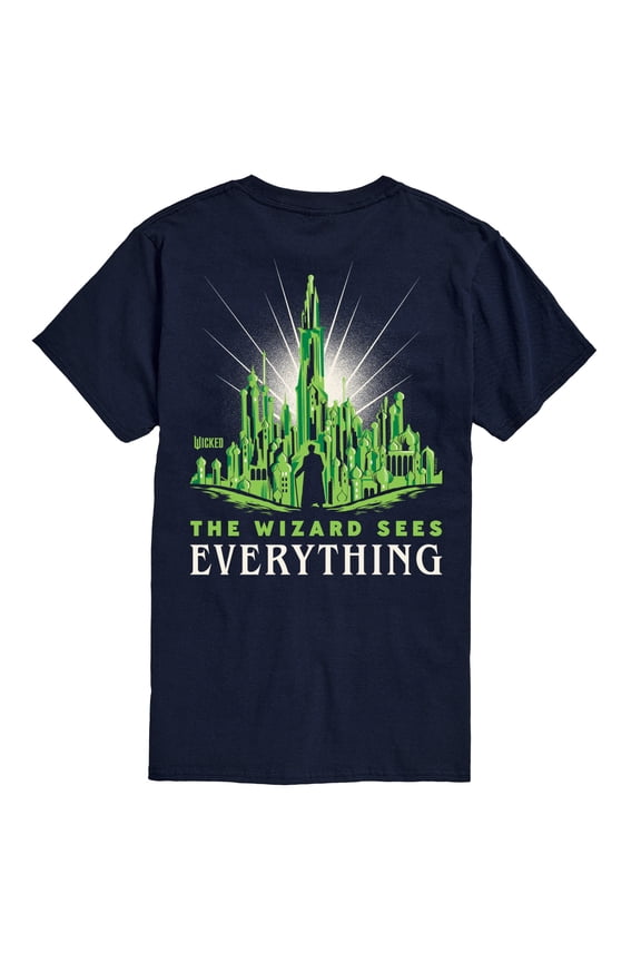 - Wizard Sees Everything - Men's Short Sleeve Graphic T-Shirt