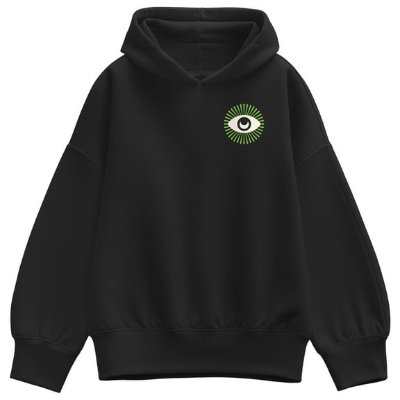 Wicked - Wizard Sees Everything Oversized - Ladies Oversized Fleece Hoodie Sweatshirt