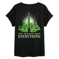 thumbnail image 1 of Wicked - Wizard Sees Everything - Women's Oversized Graphic T-Shirt, 1 of 4