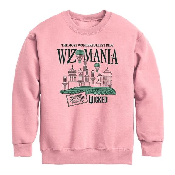 Wicked - Wizomania - Youth Boys Crew Fleece Sweatshirt