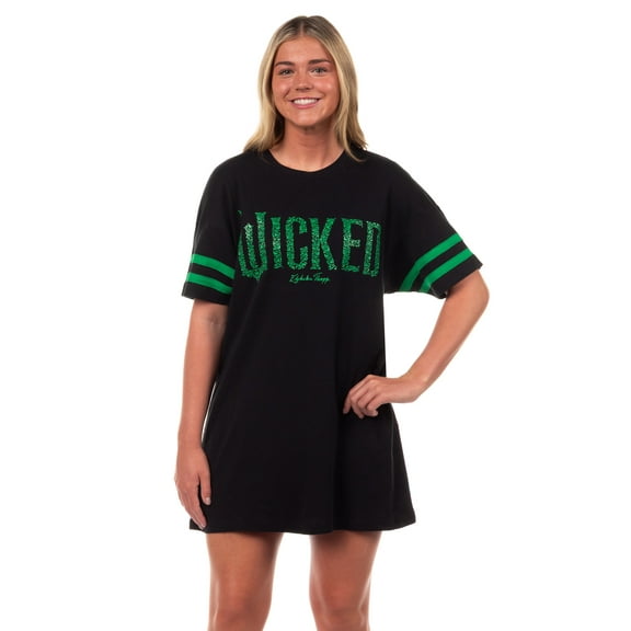 Wicked Woman's Elphaba Thropp Varsity Nightgown Sleep Shirt Loungewear