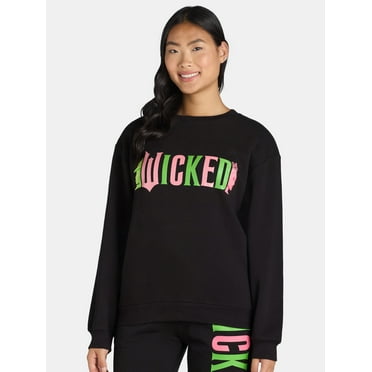 Wicked Women's Graphic Sweatshirt with Long Sleeves, Sizes XXS-XXL