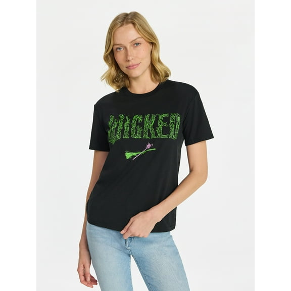Wicked Women's Graphic Tee with Short Sleeves, Sizes XXS-XXL