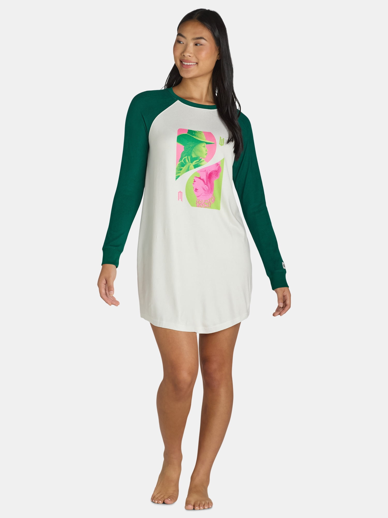 Wicked Women’s and Women’s Plus Graphic Print Sleepshirt, Sizes XS-2X