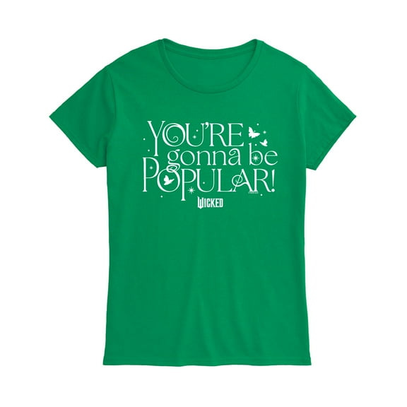 Wicked - Youre Gonna Be Popular - Women's Fitted Graphic T-Shirt