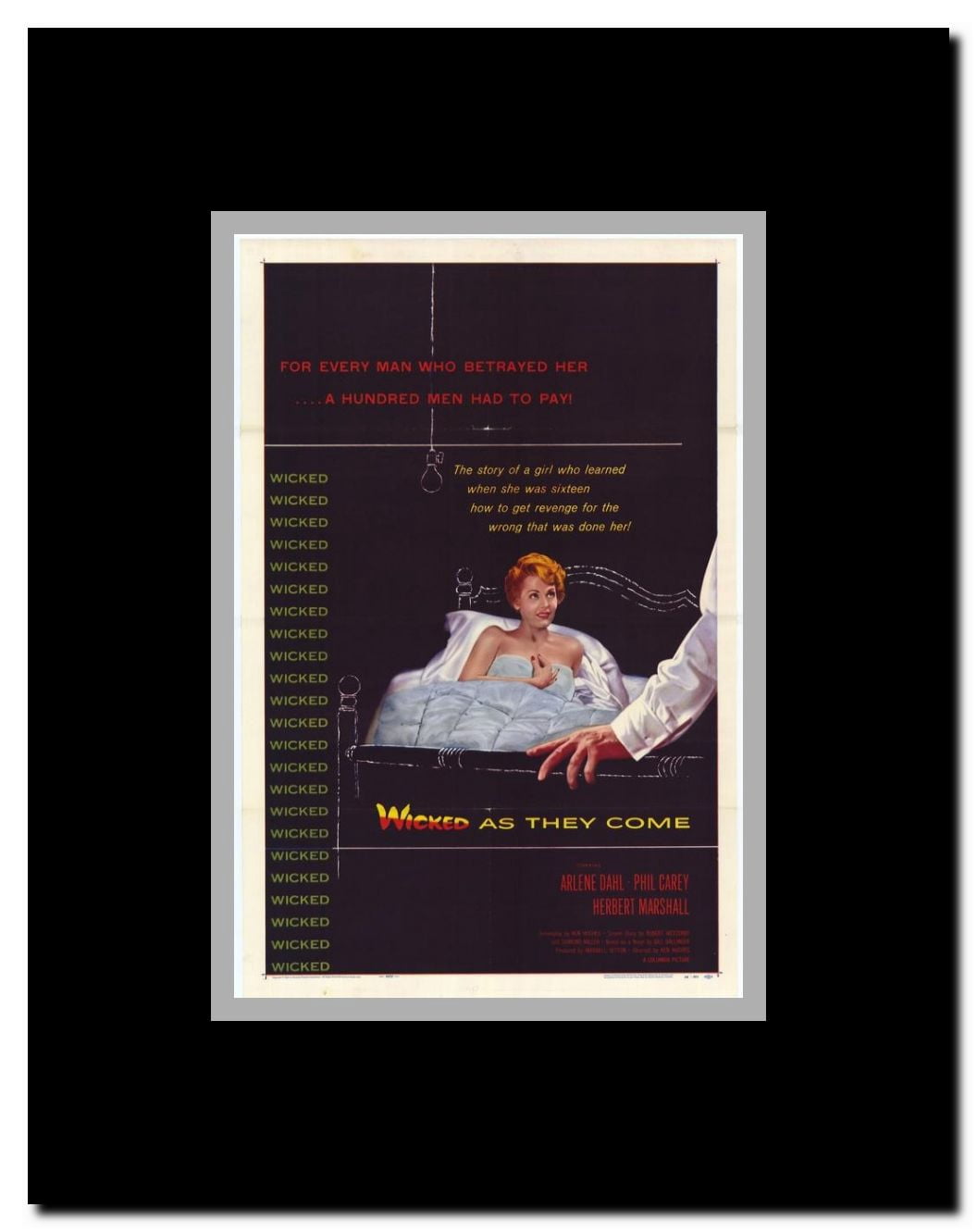 Wicked as They Come Framed Movie Poster