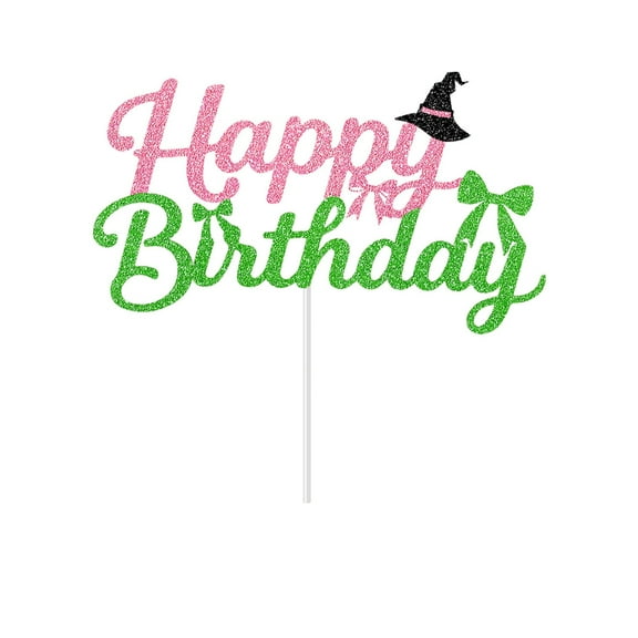 Wicked the Musical Cake Topper - Officially Licensed Birthday Party Decor, Halloween Witch Cake Decorations(A)