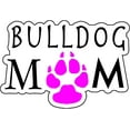 thumbnail image 1 of WickedGoodz Bulldog Mom Vinyl Decal - Pink Paw Dog Breed Bumper Sticker - for Laptops Tumblers Windows Cars Trucks Walls, 1 of 4