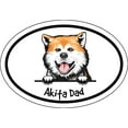 thumbnail image 1 of WickedGoodz Oval Akita Dad Decal - Dog Breed Bumper Sticker - for Laptops Tumblers Windows Cars Trucks Walls, 1 of 4