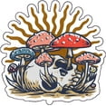 thumbnail image 1 of Wickedgoodz Mushroom Skull Vinyl Decal - Western Bumper Sticker - for Laptops Tumblers Windows Cars Trucks Walls, 1 of 5