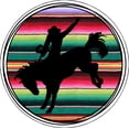 thumbnail image 1 of Wickedgoodz Serape Cowboy Vinyl Decal - Western Bumper Sticker - for Laptops Tumblers Windows Cars Trucks, 1 of 5