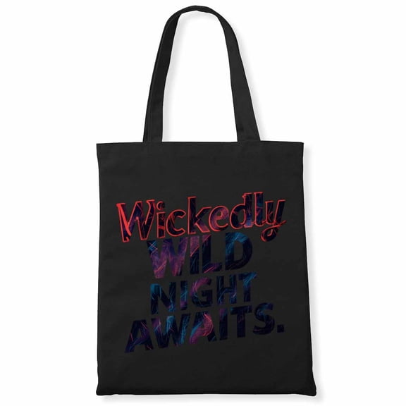 Wickedly wild night awaits. Retro Halloween 1960S 60'S Party Canvas Bag 1Pc