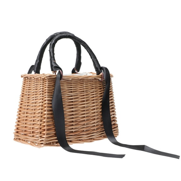 NUOLUX 1Pcs Mini Woven Basket Rattan Wedding Decoration for Homeowners
