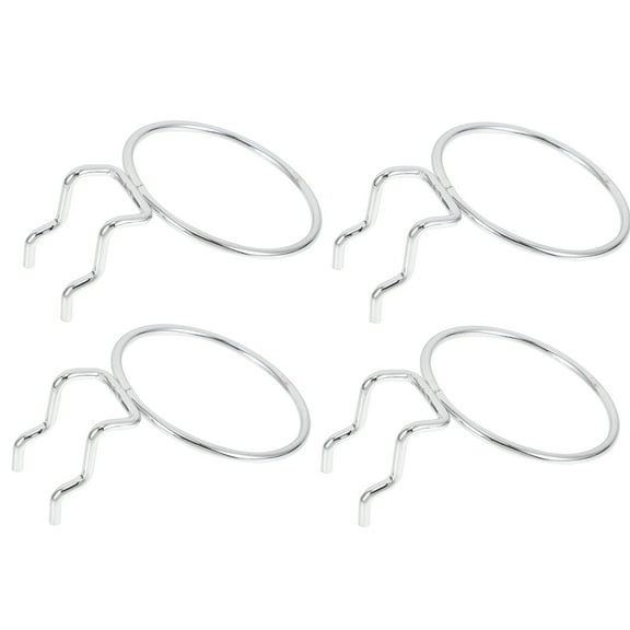 MUSEYA Pegboard Rings Iron 4Pcs 4.1X3.3In