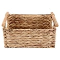 thumbnail image 1 of Wicker Basket Rectangular With Handles For Shelves,Water Hyacinth !, 1 of 6