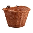 thumbnail image 1 of Wicker Bike Basket Front Cargo for Women and Men, Fits Most Bikes, Beach Cruiser, Stationary Bike, Ebike, Road Bike, 1 of 4