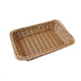 thumbnail image 1 of Wicker Bread Baskets of 12 Inch, Handmade Woven Pantry Organizer, Tabletop Food Serving Baskets for Fruits, Vegetables and Snacks Tray, Restaurant, Hotel Serving Basket, Brown, 1 of 8