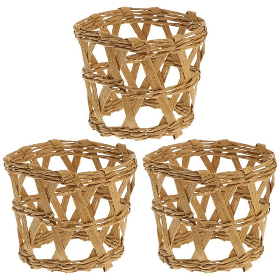 Wicker Cup Sleeve Bottle Basket Rattan Cover Drink Holder