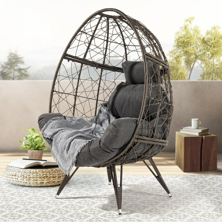 Teardrop wicker chair sale