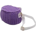 thumbnail image 1 of Wicker Kids Bike Basket: Detachable Bike Basket Front with Lid & Adjustable Straps, Finely Hand-Woven Basket Backpack, Rattan Storage Bicycle Basket, Scooter Tricycle Basket, 1 of 10