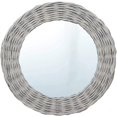 thumbnail image 1 of Wicker Mirrors for Wall Decor, Wall Mirror, Cosmetic Mirror with Wicker Frame for Bedroom Bathroom Living Room Entryway 27.6", 1 of 8