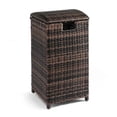 thumbnail image 1 of Wicker Patio Trash Bin, 33 Gallon Rattan Trash Can with Lid for Porch Backyard Deck Patio Poolside, Brown, 1 of 8