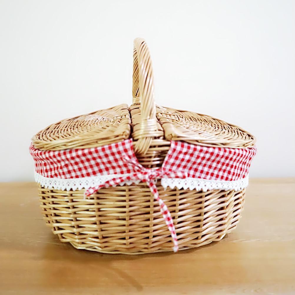 Wicker Picnic Basket Country Style Wicker Picnic Basket Camping Basket