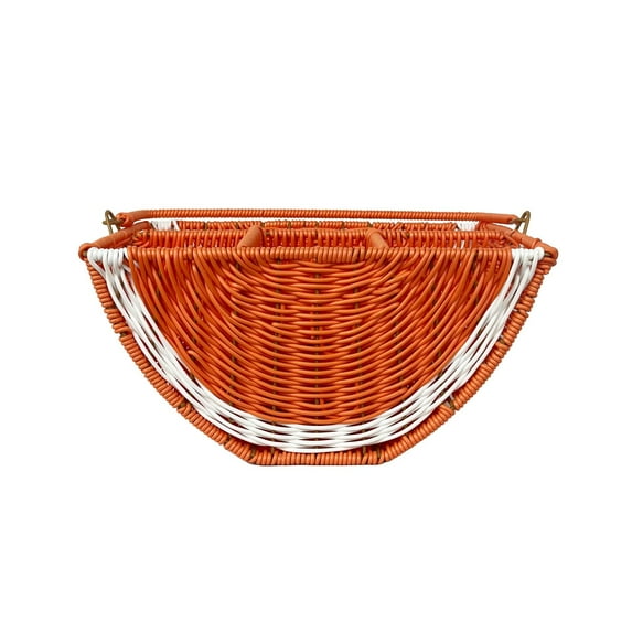 Wicker,Picnic,Fruit-style,Woven Handle for Picnic, Camping, Outdoor filter valentines day baskets big little baskets outdoor basket los easter basket kitchen storage basket decorative