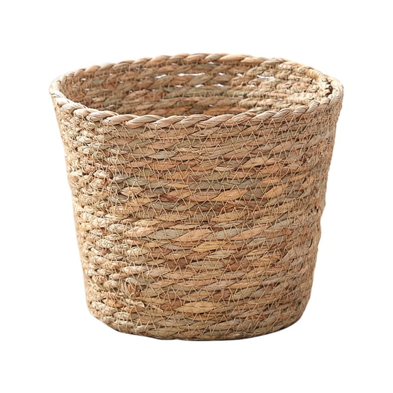 Wicker Planter Basket Woven Flower Pot Storage Basket for Home Gardening Decor